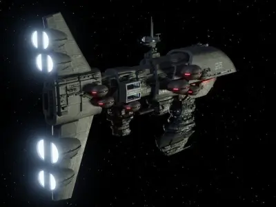 Rebel Assault Frigate Mk1 - Star Wars Legends Low-poly 3D model