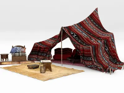 Arabic Islamic Tent 3D model