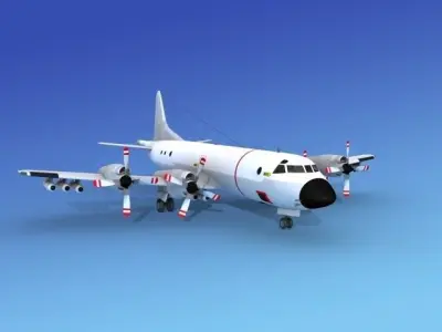 Lockheed P-3 Orion Unmarked 3D model