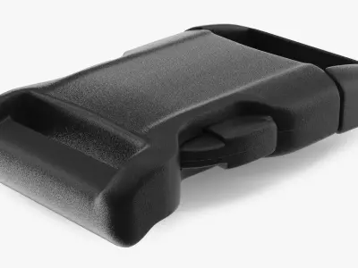 YKK Contoured Side Release Plastic Buckle 3D model