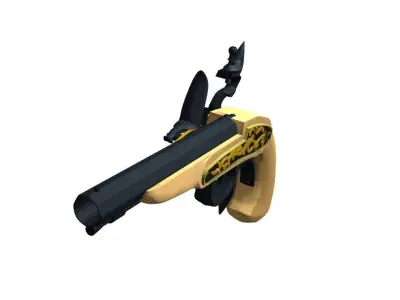 Buccan Flintlock Pistol 3D model