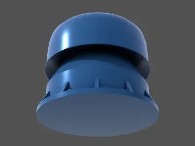 WW2 Italian naval mushroom - Commercial license - 1-200 scale 3D print model