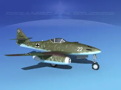 Messerschmitt ME-262A1 Swallow V10 3D model