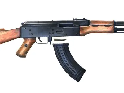 Kalashnikov Automatic Rifle AK 47 Low-poly 3D model