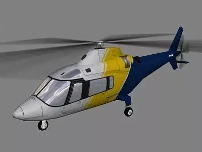 Agusta Helicopter V2 Low-poly 3D model