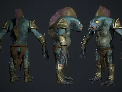 Murloc Low-poly 3D model