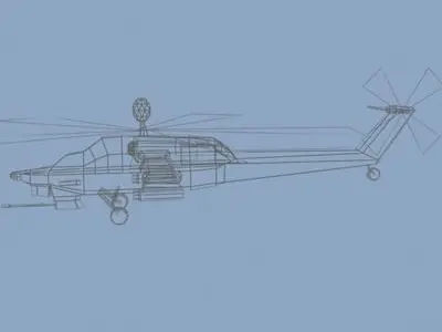 mi28 chinese military helicopter - chinese military helicopter 3D model