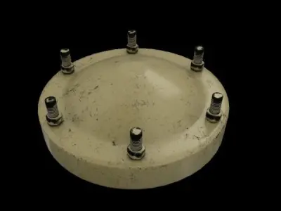 Industrial Pipes Low-poly 3D model