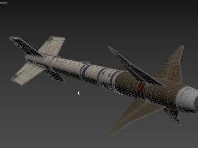 AIM-9X SIDEWINDER Missile 3D model