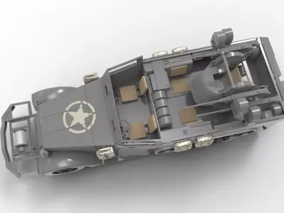  M16 half track 3D print model