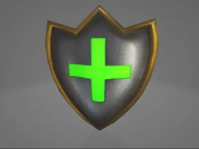 AutoRoyale Buff Defend Low-poly 3D model