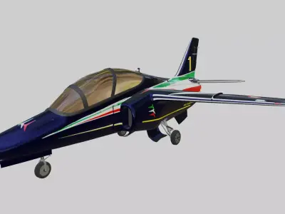 ALENIA Aermacchi M-345 - THE ITALIAN JOB - Low-poly 3D model