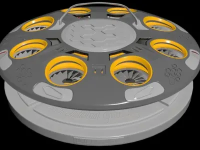 Flight of the Valkyries - EVTOL Concept 3D model