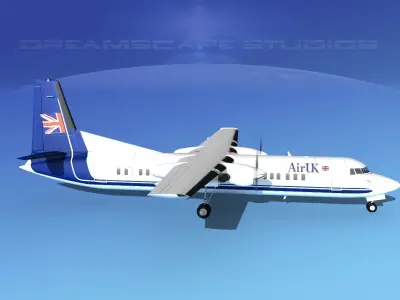 Fokker F-60 Air UK 2 3D model