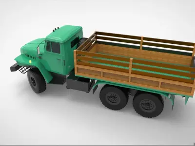 Truck Ural-4320 3D model