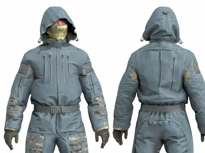 FORT Voin Protective Suit FSB Low-poly 3D model