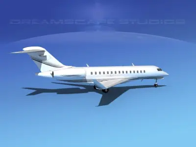 Bombardier Global 5000 V02 3D model