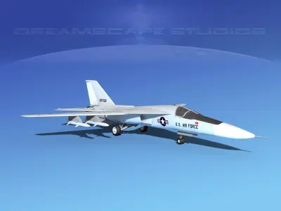 General Dynamics F-111 Aardvark v03 3D model