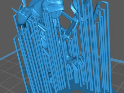 KUO-TOA DEEP ONE FISH-MAN WARRIOR Pose 2 Free 3D print model