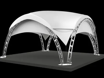 Marketing Arc fair tent 3D model