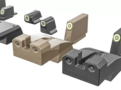 Pistol Night Sights Low-poly 3D model