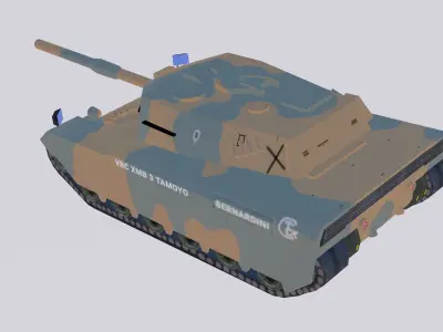 Bernardini Prototypes MB-3 Tamoyo III Low-poly 3D model