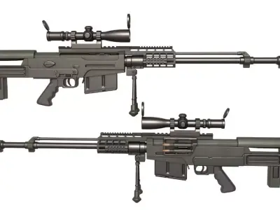 Rifle AS 50 3D model
