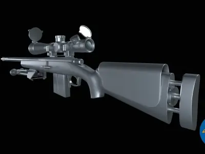 M24 Sniper rifle Free 3D model