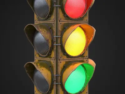 Traffic light Free 3D model