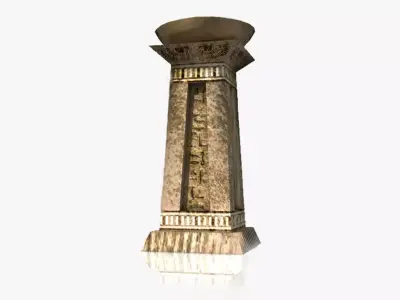 Ancient Egyptian brazier Low-poly 3D model