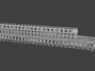 Zenitco Sport 12U Handguard Low-poly 3D model