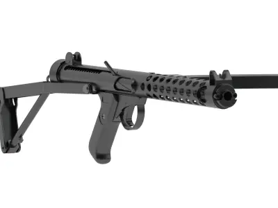 Sterling submachine gun 3D model