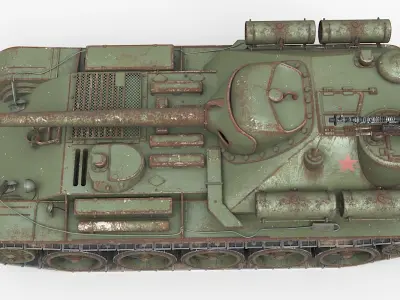 Tank Uralmash SU 101 Corona 3D model