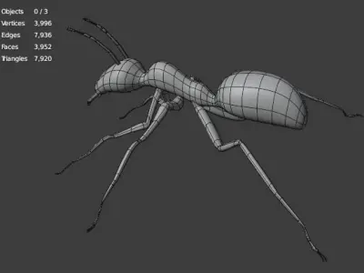 ancient ant 3D model