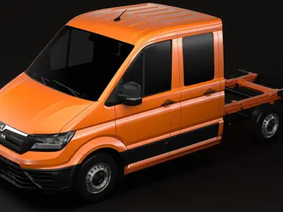 MAN TGE Chassis Double-Cab 2017 3D model