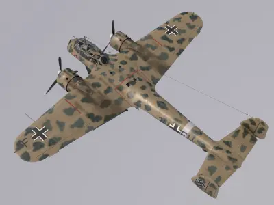Dornier Do-17Z Trop 3D model