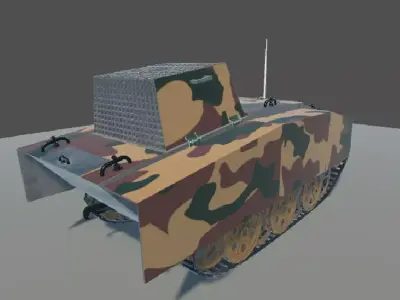 Sd Kfz 304 Springer2 3D Model Low-poly 3D model