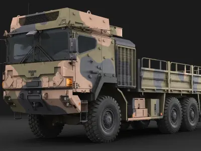 Military truck MAN HX61 Armor 3D model