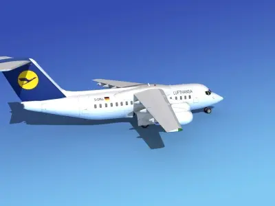BAe 146-200 Lufthansa 3D model