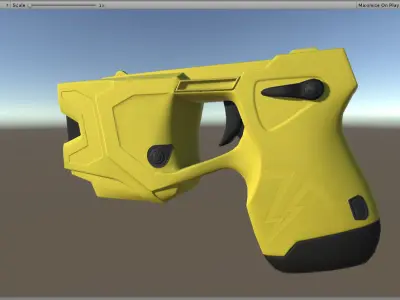 Taser X2 game ready model - black and yellow Low-poly 3D model