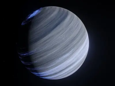 Planet Space Gas Giant Ready Low-poly 3D model