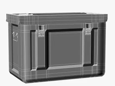 Ammo Box 20mm MK3 WWII US Military 3D model