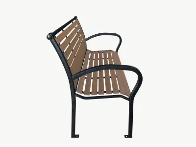 Park bench 3D model