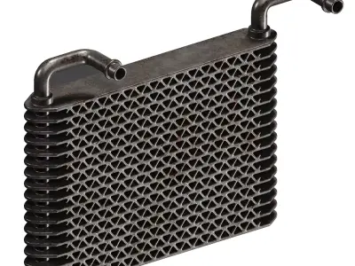 Rusty Car Ac Evaporator 3D model