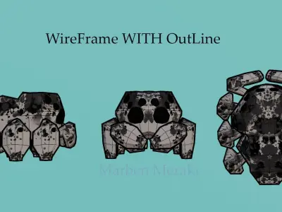 Low Poly Cartoon Cute Spider Low-poly 3D model