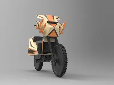 Bike from movie Megaforce 1982 3D model