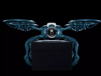 Drone dji phantom quadcopter 3D model