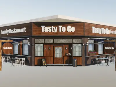 Store Front Pack 1 Low-poly 3D model