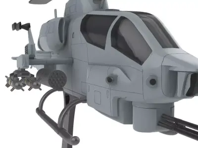 Bell AH-1 SuperCobra 3D print model