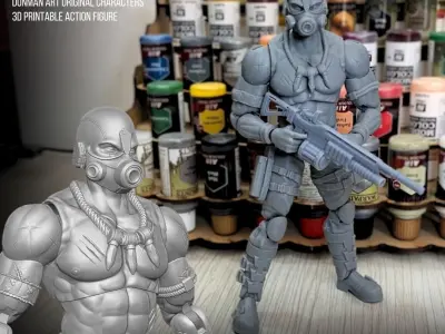 Nightmare Rider Donman art 3D printable full action figure 3D print model